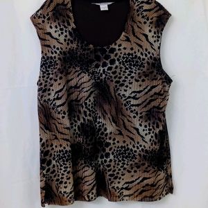 Animal print blouse
